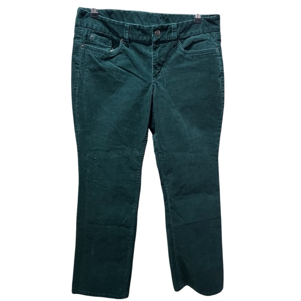 J CREW~ Women’s Forest Green Jewel Tone Corduroy Favorite Fit Pants